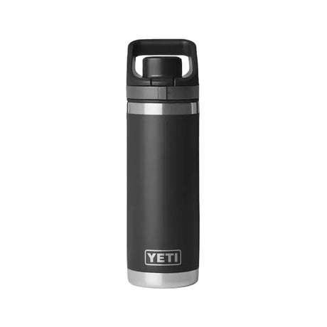 YETI Rambler 532 ML Water Bottle With Flip Chug Cap Black Drinkware Yeti 
