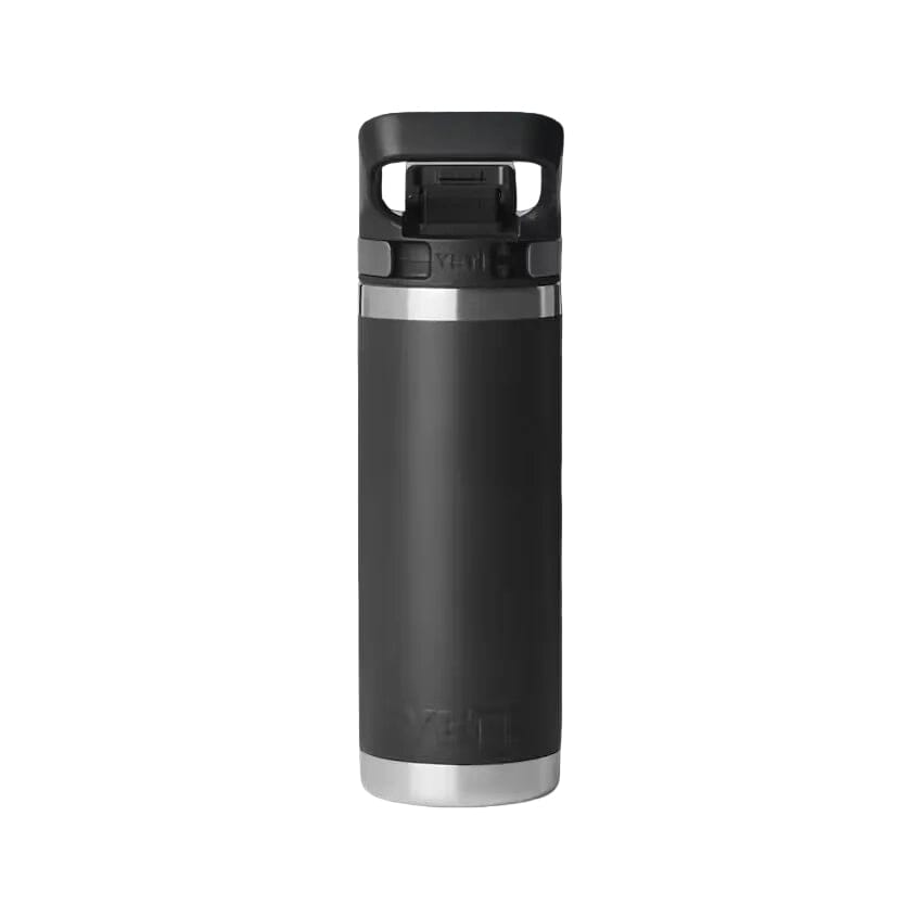 YETI Rambler 532 ML Water Bottle With Flip Chug Cap Black Drinkware Yeti 