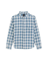 VANS Lawson Solid Oxford Long Sleeve Button Up Bleach Indigo Men's Long Sleeve Button Up Shirts Vans 