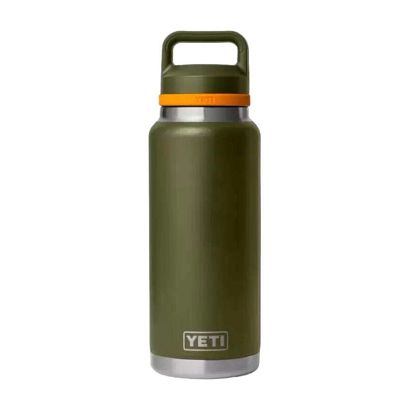 YETI Rambler 1 L Bottle With Colour-Matched Chug Cap Olive/King Crab Orange Drinkware Yeti 