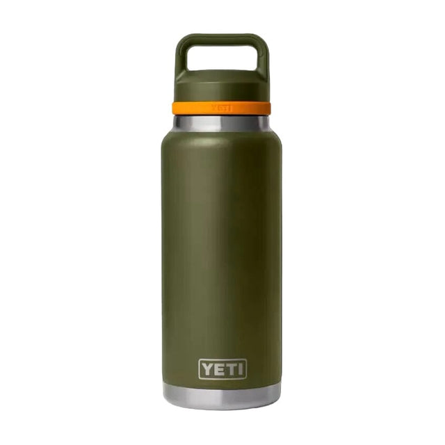 YETI Rambler 1 L Bottle With Colour-Matched Chug Cap Olive/King Crab Orange Drinkware Yeti 