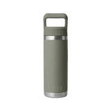 YETI Rambler 532 ML Water Bottle With Colour-Matched Straw Cap Pampa Green Drinkware Yeti 