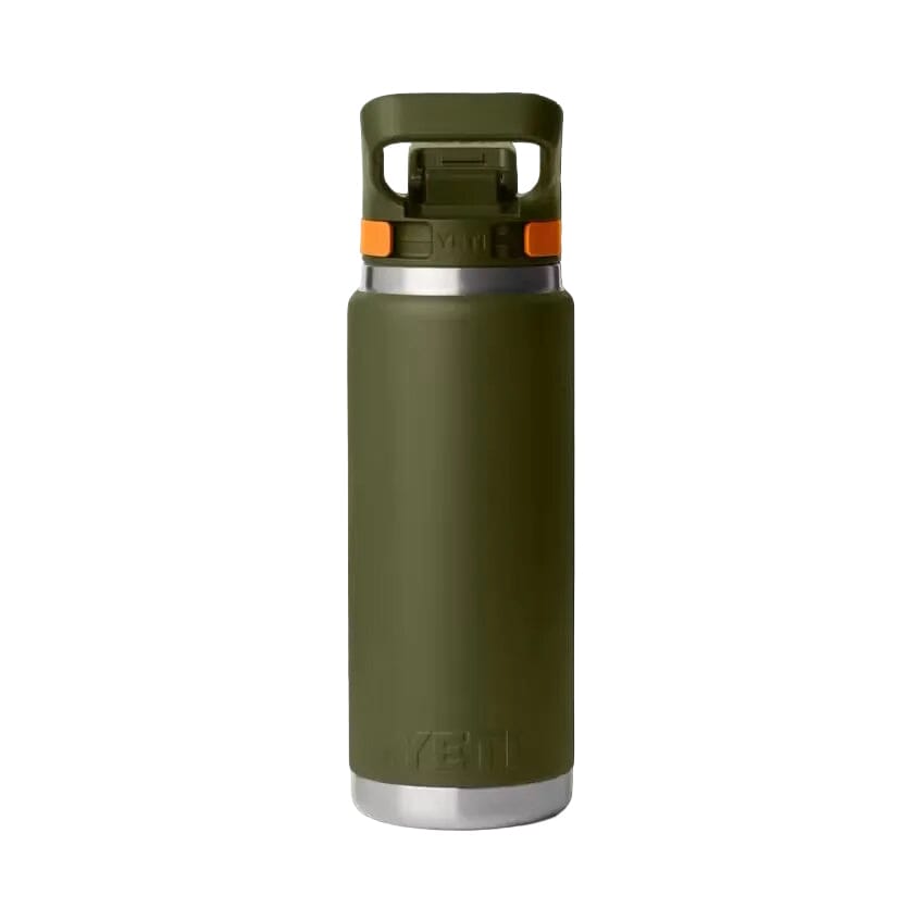 YETI Rambler 769 ML Water Bottle With Flip Chug Cap Olive/King Crab Orange Drinkware Yeti 