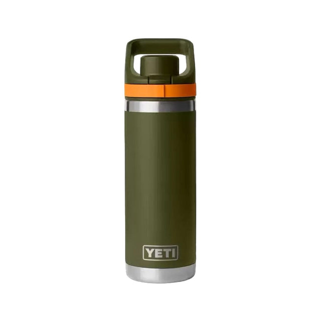 YETI Rambler 532 ML Water Bottle With Flip Chug Cap Olive/King Crab Orange Drinkware Yeti 