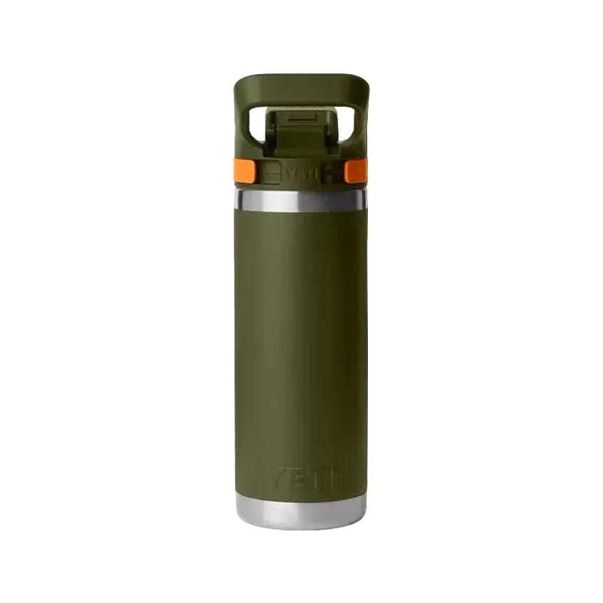YETI Rambler 532 ML Water Bottle With Flip Chug Cap Olive/King Crab Orange Drinkware Yeti 