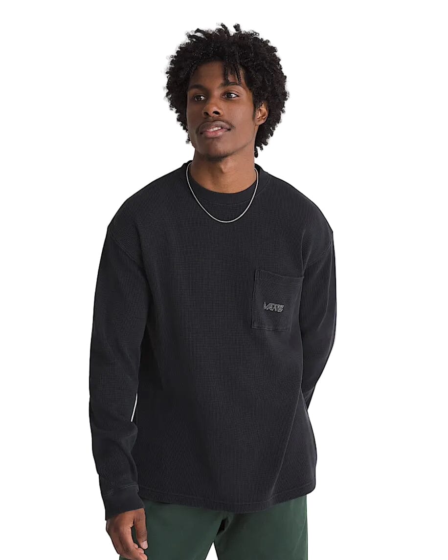VANS Core Long Sleeve Thermal Black Men's Long Sleeve T-Shirts Vans 
