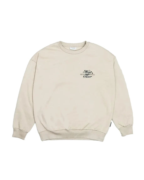 BEYOND MEDALS Forever Crewneck Beige Men's Crewnecks Beyond Medals 