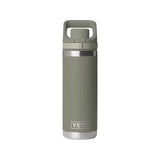 YETI Rambler 532 ML Water Bottle With Flip Chug Cap Pampa Green Drinkware Yeti 