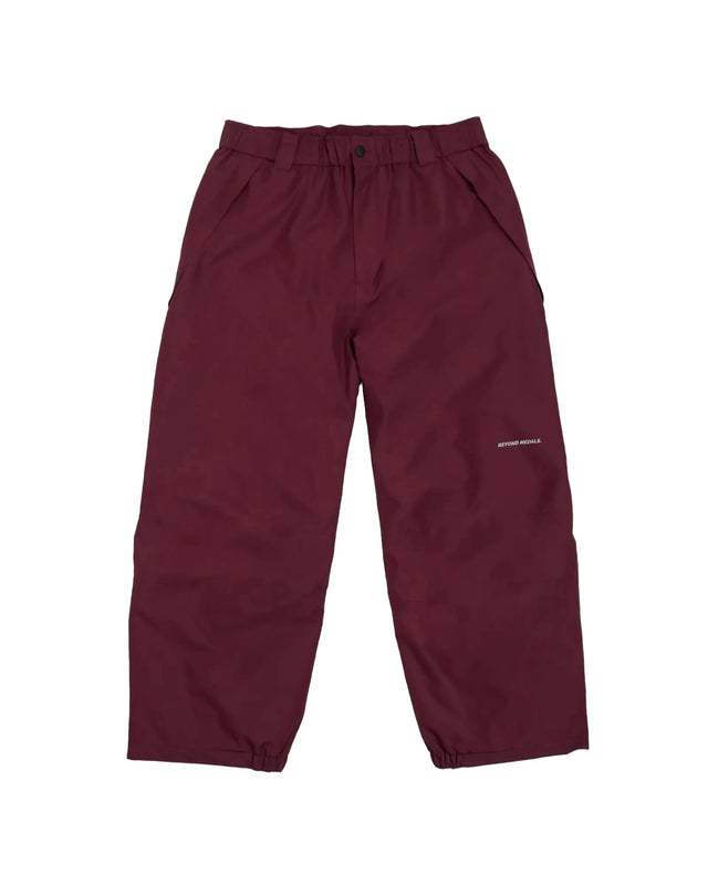 BEYOND MEDALS Nostalgia Snow Pants Dark Red 2027 Men's Snow Pants Beyond Medals 
