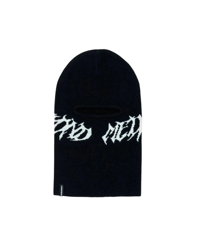 BEYOND MEDALS Jacquard Knit Balaclava Black Winter Face Masks Beyond Medals 