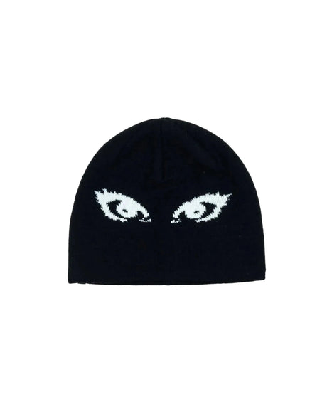 BEYOND MEDALS Jacquard Eyes Beanie Black Men's Beanies Beyond Medals 