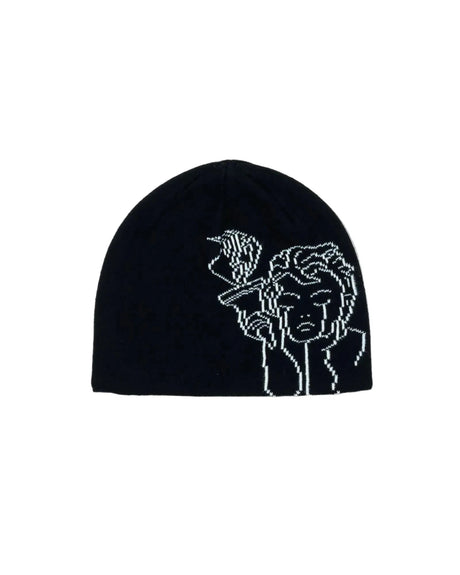BEYOND MEDALS Jacquard Angel Beanie Black Men's Beanies Beyond Medals 