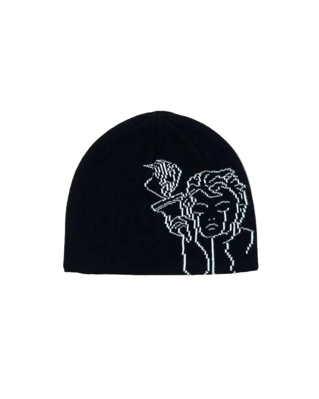 BEYOND MEDALS Jacquard Angel Beanie Black Men's Beanies Beyond Medals 
