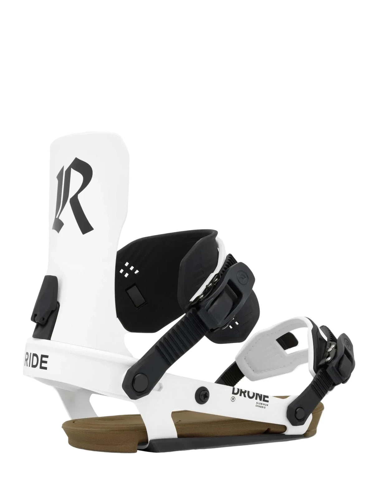 RIDE Drone Snowboard Bindings White 2027 Men's Snowboard Bindings Ride 