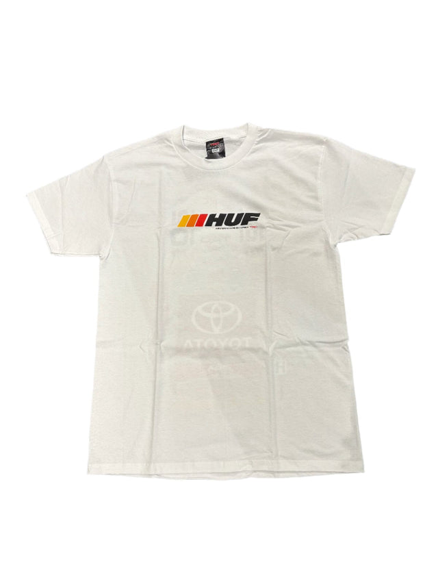 HUF Huf X TRD Stickered T-Shirt T-Shirt White Men's Short Sleeve T-Shirts Huf 