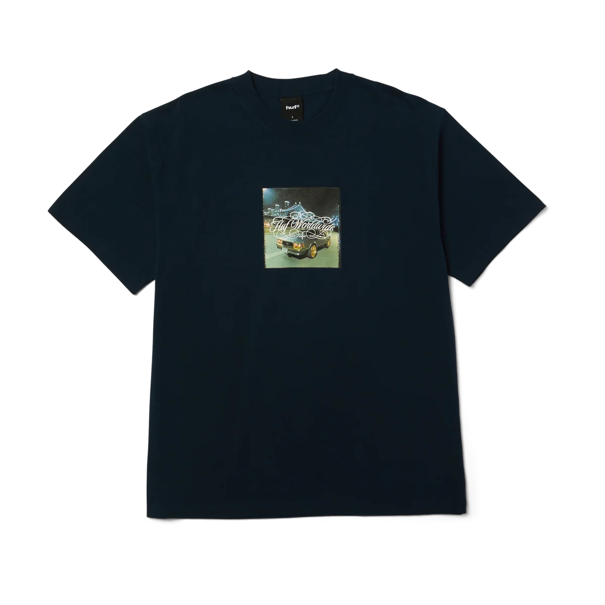 HUF International Luxury T-Shirt Navy Men's Short Sleeve T-Shirts Huf 