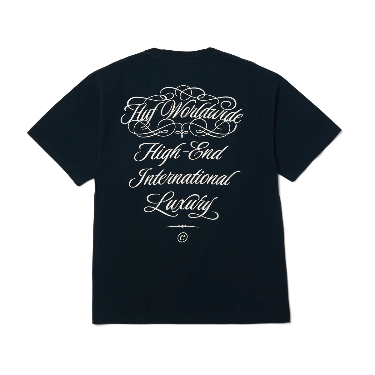 HUF International Luxury T-Shirt Navy Men's Short Sleeve T-Shirts Huf 