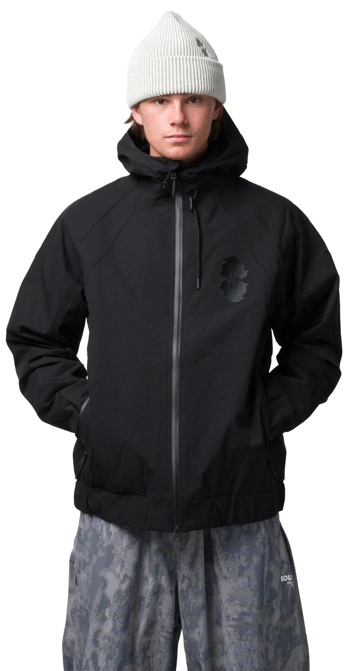 SOUVENIR Insulated Track Snow Jacket Black 2027 Men's Snow Jackets Souvenir 