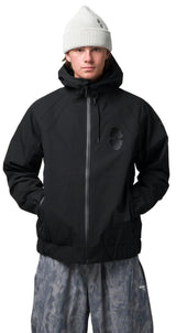 SOUVENIR Insulated Track Snow Jacket Black 2027 Men's Snow Jackets Souvenir 