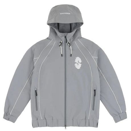 SOUVENIR Insultaed Track Snow Jacket Cool Grey 2026 Men's Snow Jackets Souvenir 