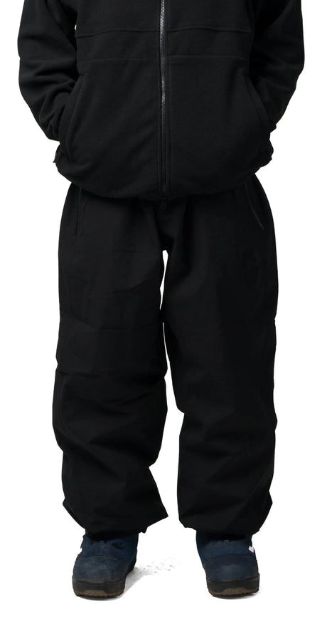 SOUVENIR Insulated Track Snow Pants Black 2027 Men's Snow Pants Souvenir 