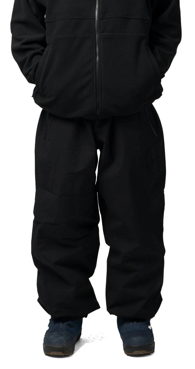 SOUVENIR Insulated Track Snow Pants Black 2027 Men's Snow Pants Souvenir 