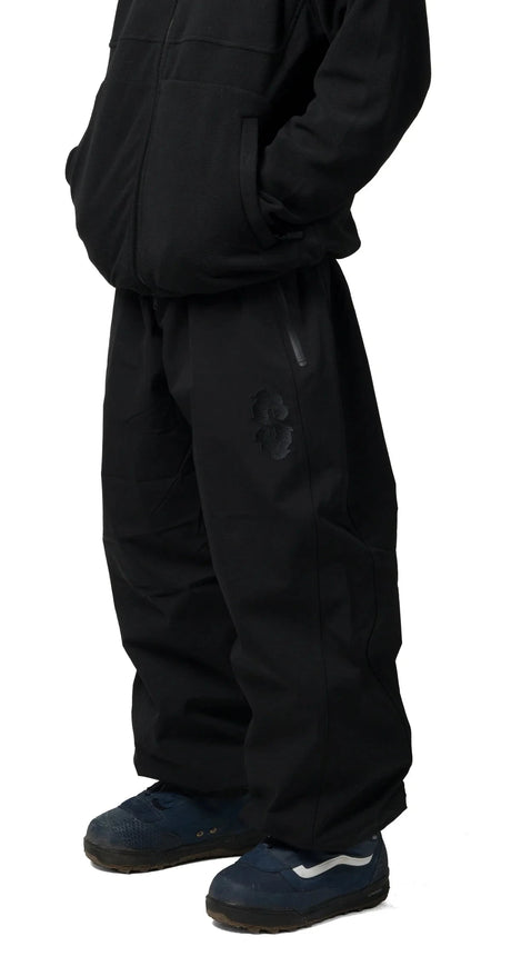 SOUVENIR Insulated Track Snow Pants Black 2027 Men's Snow Pants Souvenir 