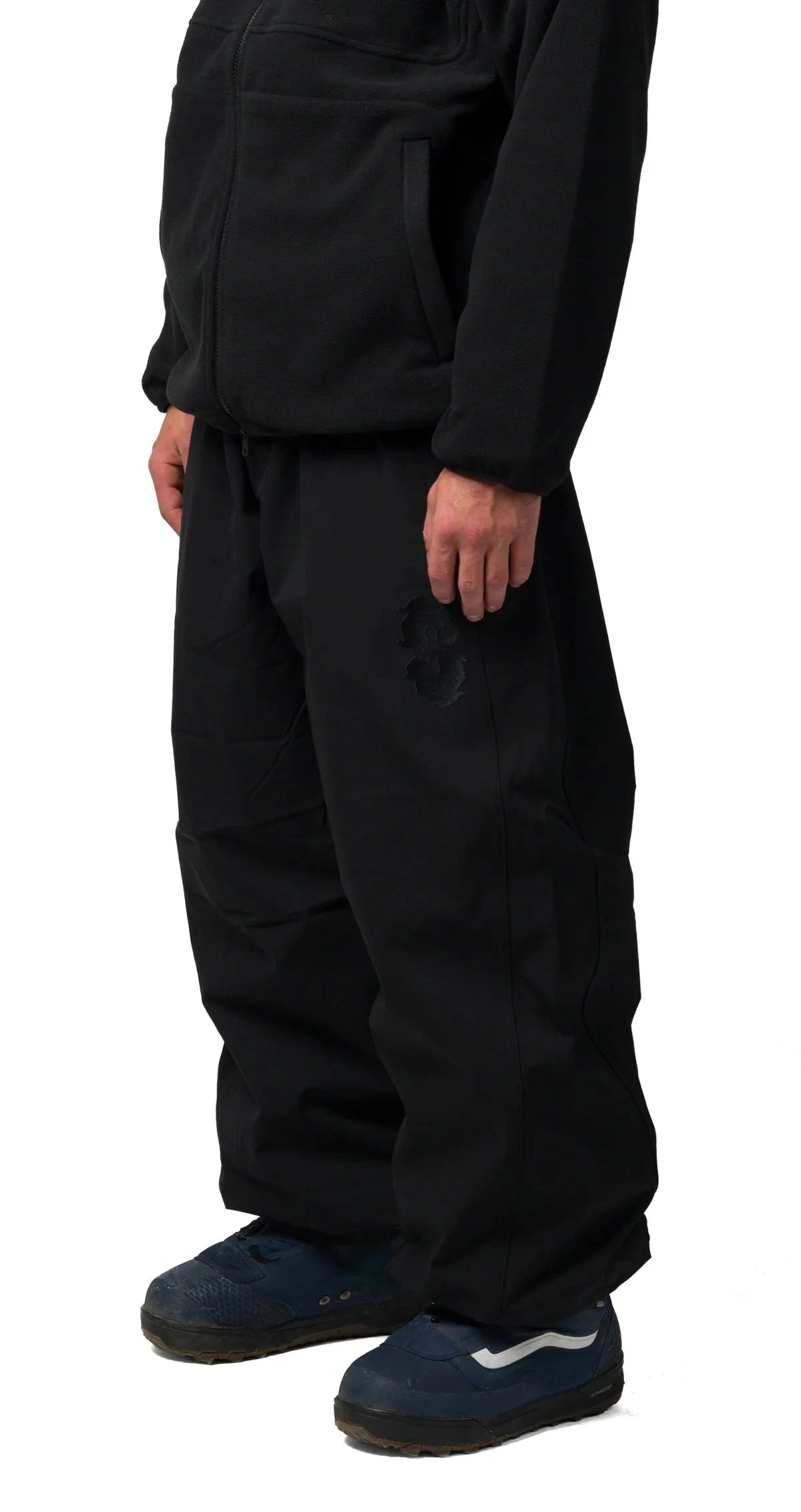 SOUVENIR Insulated Track Snow Pants Black 2027 Men's Snow Pants Souvenir 