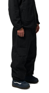 SOUVENIR Insulated Track Snow Pants Black 2027 Men's Snow Pants Souvenir 
