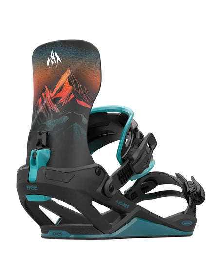 JONES Mercury FASE Snowboard Bindings Blue Art 2026 Men's Snowboard Bindings Jones Snowboards 