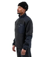 JONES Base Camp Recycled Fleece Jacket Stealth Black Men's Insulators Jones Snowboards 