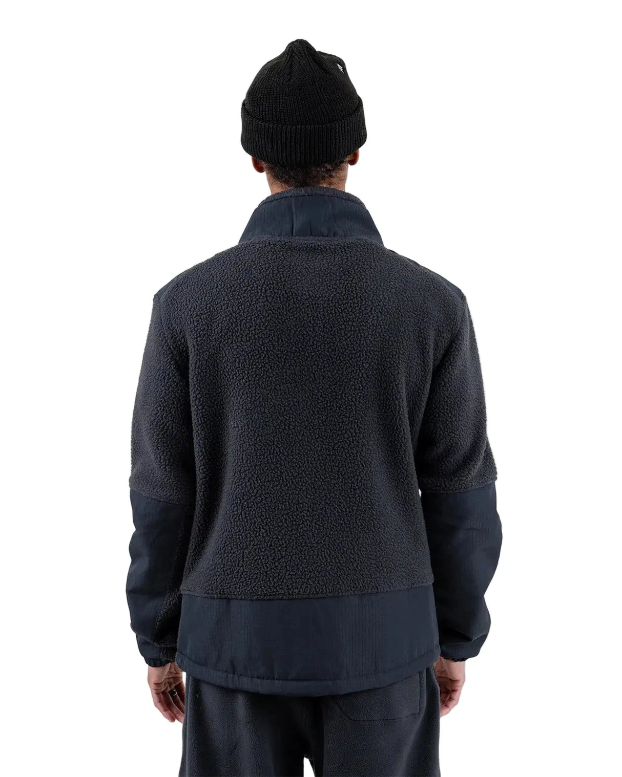 JONES Base Camp Recycled Fleece Jacket Stealth Black Men's Insulators Jones Snowboards 