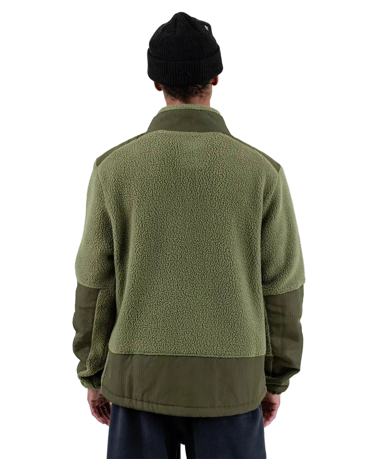 JONES Base Camp Fleece Jacket Moss Green Men's Street Jackets Jones Snowboards 