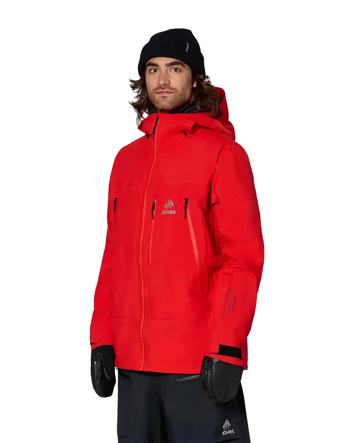 JONES Higher GORE-TEX 3L Snow Jacket Lava Red 2027 Men's Snow Jackets Jones Snowboards 