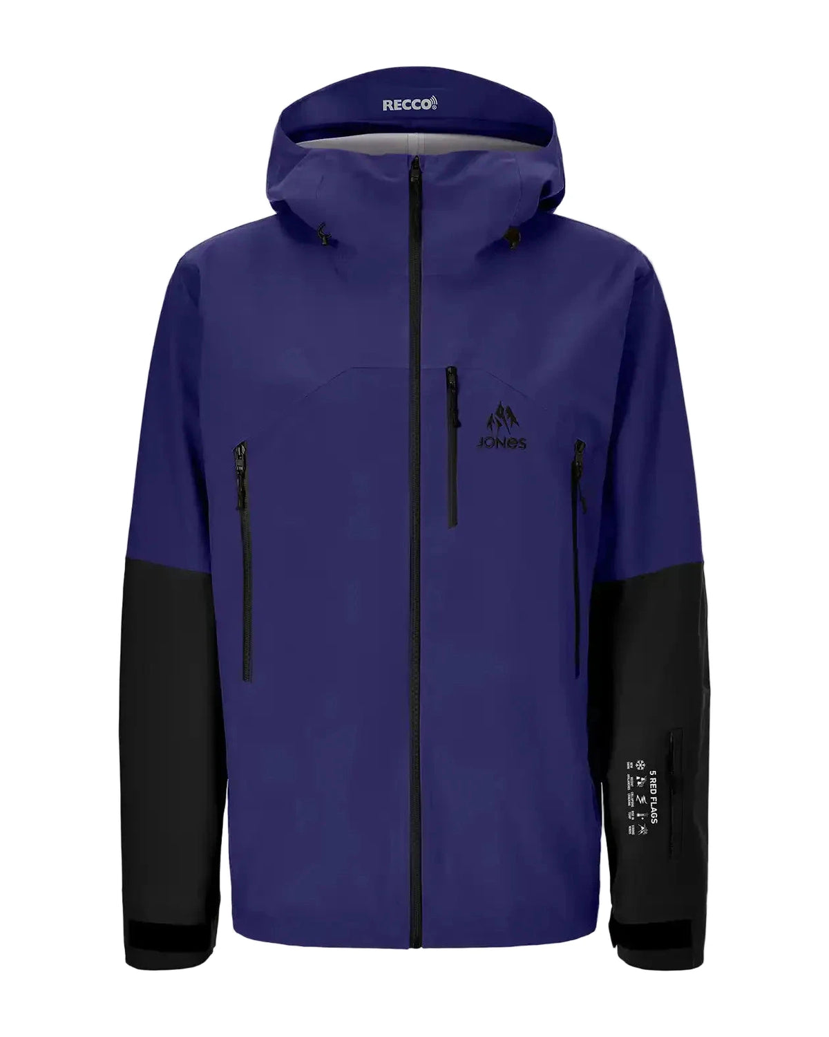 JONES Further 3L Stretch Snow Jacket Eclipse Blue 2027 Men's Snow Jackets Jones Snowboards 