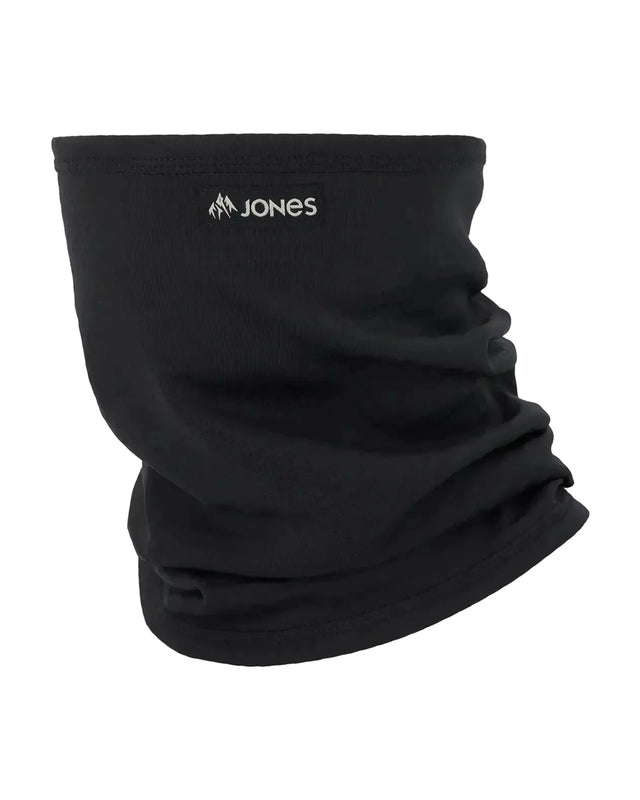 JONES Grid Fleece Neckwarmer Stealth Black Winter Face Masks Jones Snowboards 