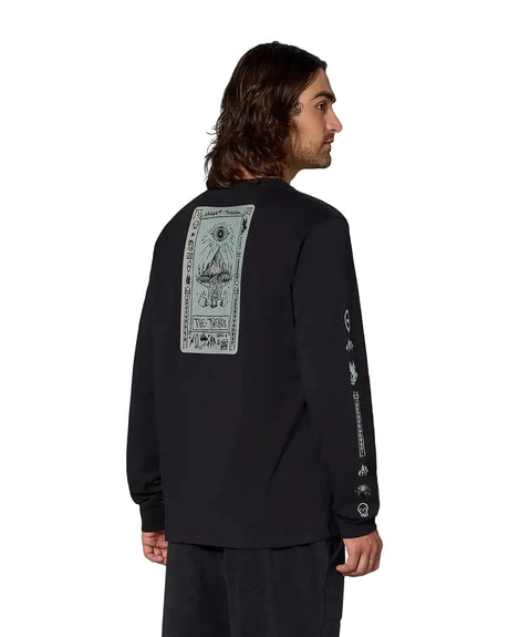 JONES Tweaker Organic Cotton Long Sleeve T-Shirt Black Men's Long Sleeve T-Shirts Jones Snowboards 