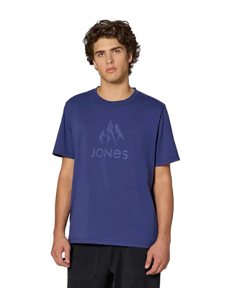 JONES Truckee Organic Cotton T-Shirt Eclipse Blue Men's Short Sleeve T-Shirts Jones Snowboards 