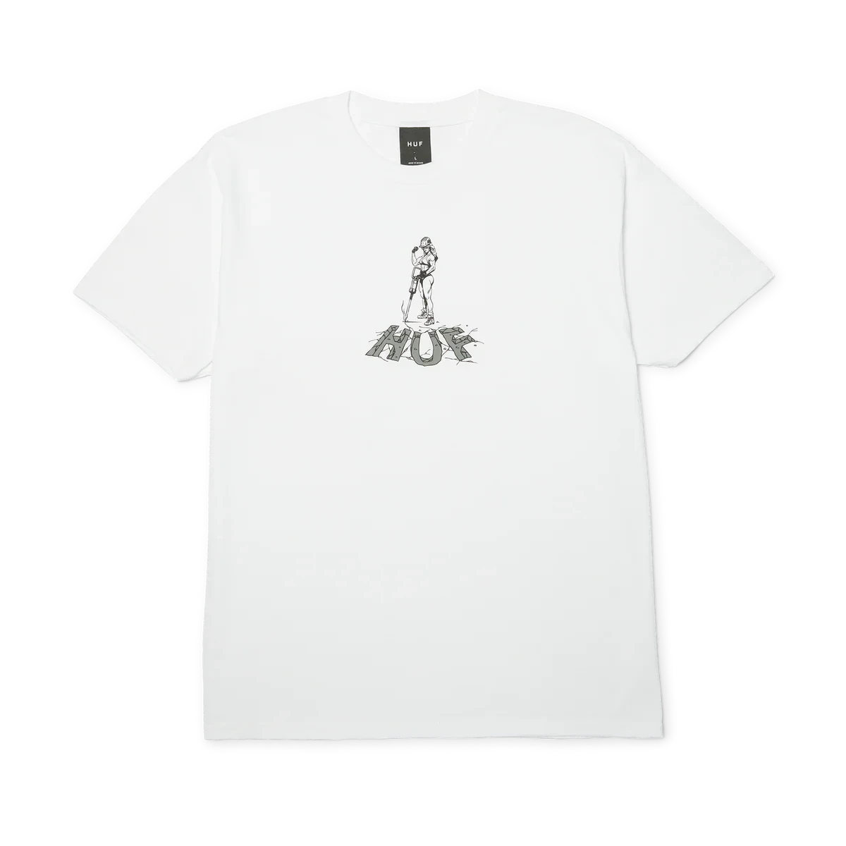 HUF Jacked T-Shirt White Men's Short Sleeve T-Shirts Huf 