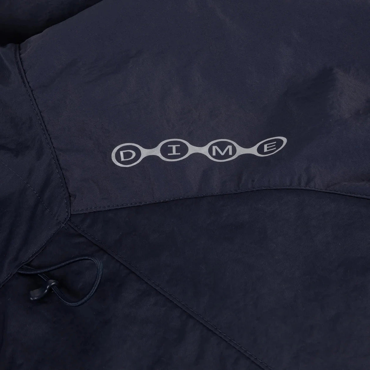 DIME Crinkled Tech Windbreaker Jacket Dark Navy Men's Street Jackets Dime MTL 