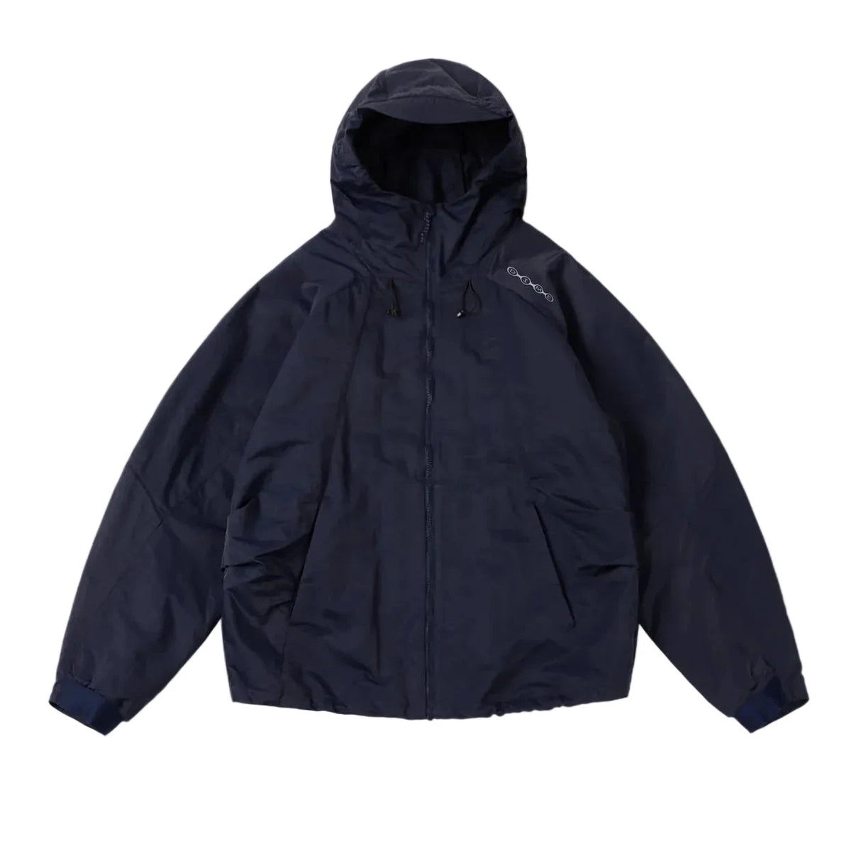 DIME Crinkled Tech Windbreaker Jacket Dark Navy Men's Street Jackets Dime MTL 