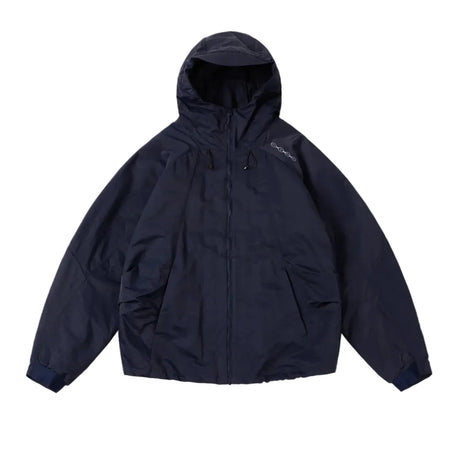 DIME Crinkled Tech Windbreaker Jacket Dark Navy Men's Street Jackets Dime MTL 