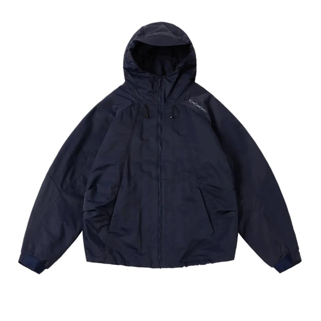 DIME Crinkled Tech Windbreaker Jacket Dark Navy Men's Street Jackets Dime MTL 