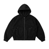 DIME Hooded Denim Jacket Black Men's Street Jackets Dime MTL 