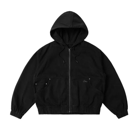 DIME Hooded Denim Jacket Black Men's Street Jackets Dime MTL 