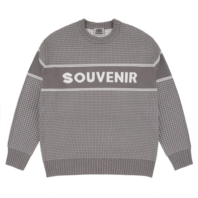 SOUVENIR Jacquard Sweater Cool Grey Men's Sweaters Souvenir 