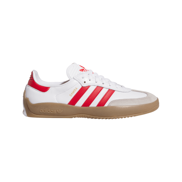 ADIDAS Puig Samba Shoes Cloud White/Better Scarlett/Gum4 Men's Skate Shoes Adidas 