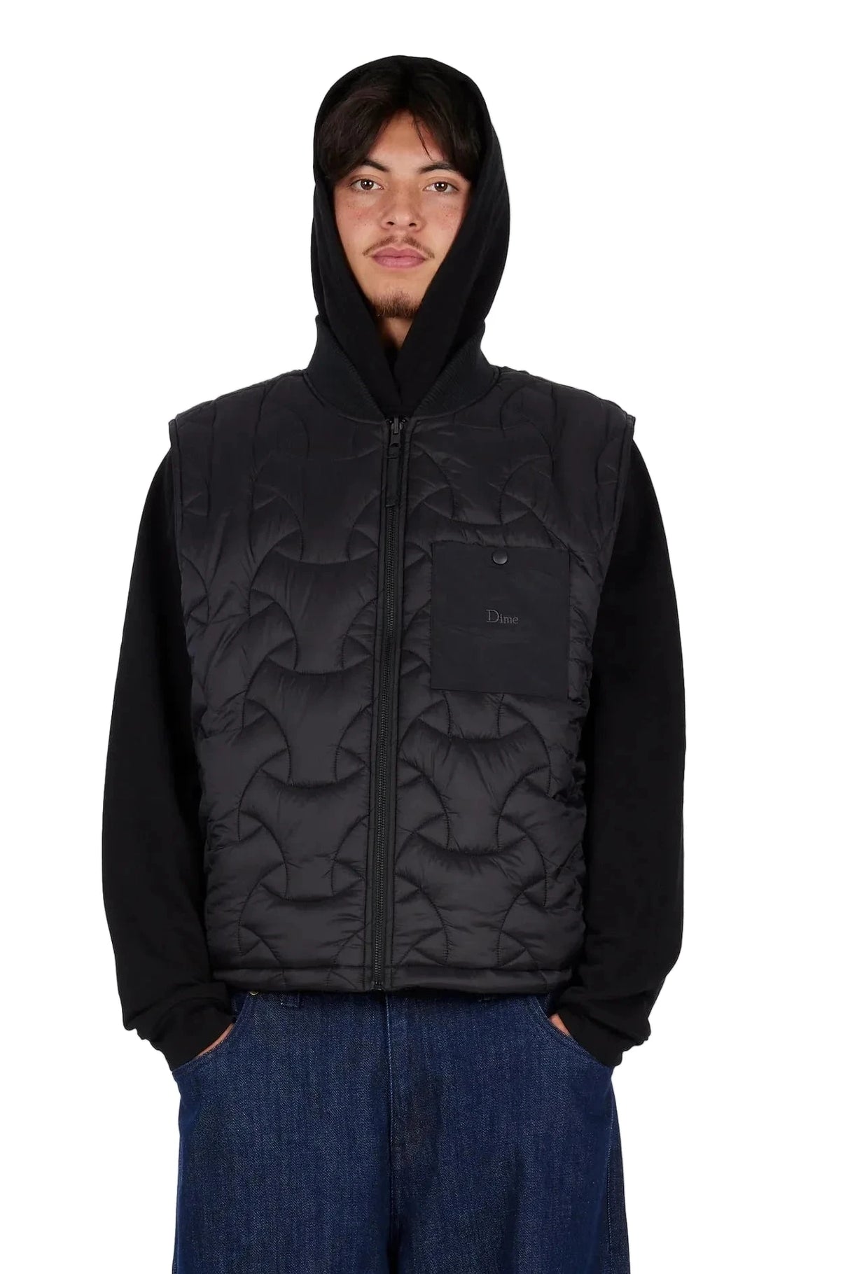 DIME Reversible Vest Black Men's Vests Dime MTL 