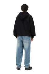 DIME Hooded Denim Jacket Black Men's Street Jackets Dime MTL 