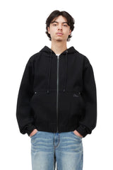 DIME Hooded Denim Jacket Black Men's Street Jackets Dime MTL 
